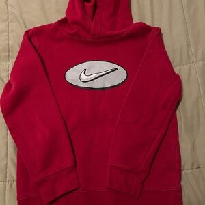 Nike Bold Red Pullover with Iconic Emblem